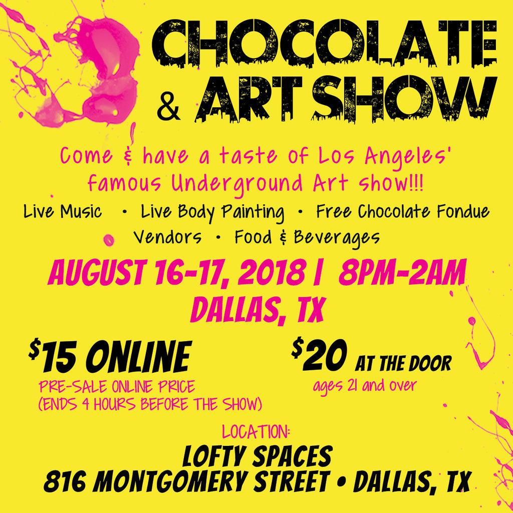 Chocolate and Art Dallas Edition Moby Arts LA