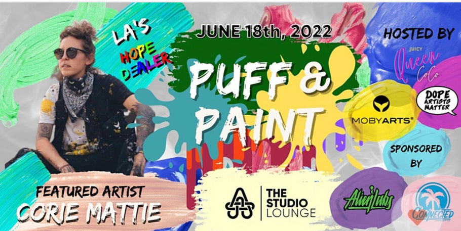 Puff and Paint at The Artists Tree featuring Artist Corie Mattie