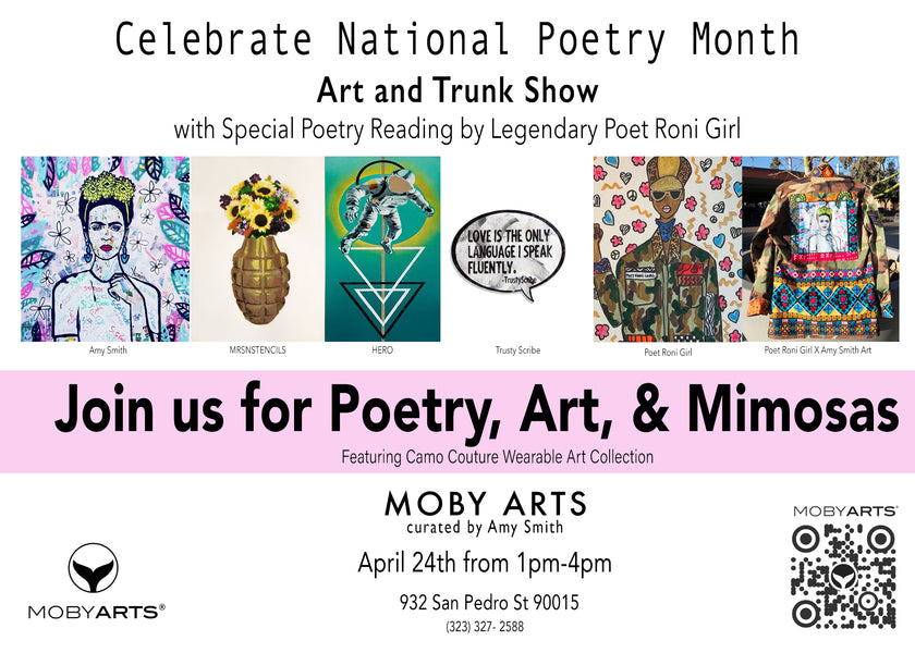 Moby Arts Celebrating National Poetry Month