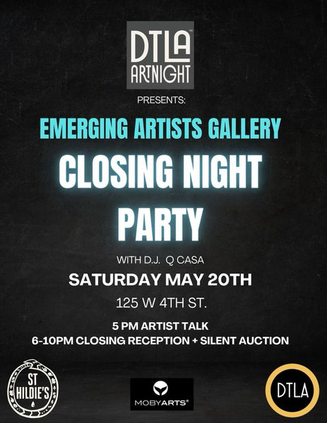 DTLA Art Night is s Proud to Present A aFun Art Evening at our Emerging Artist Gallery Saturday Night!! #MobyArtsLA