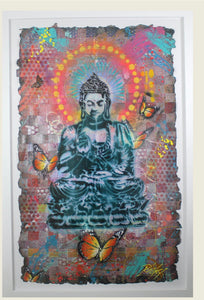 Peaceful Buddha-Teal, 2021 by Risk