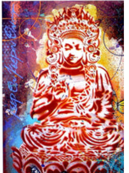 Peaceful Warrior, 2021 by Risk