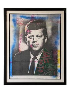 JFK Original Serigraph by Angelo Moore