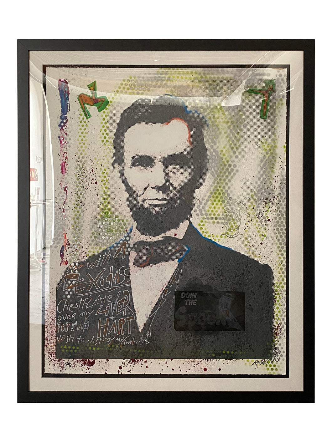 Lincoln Original Serigraph by Angelo Moore