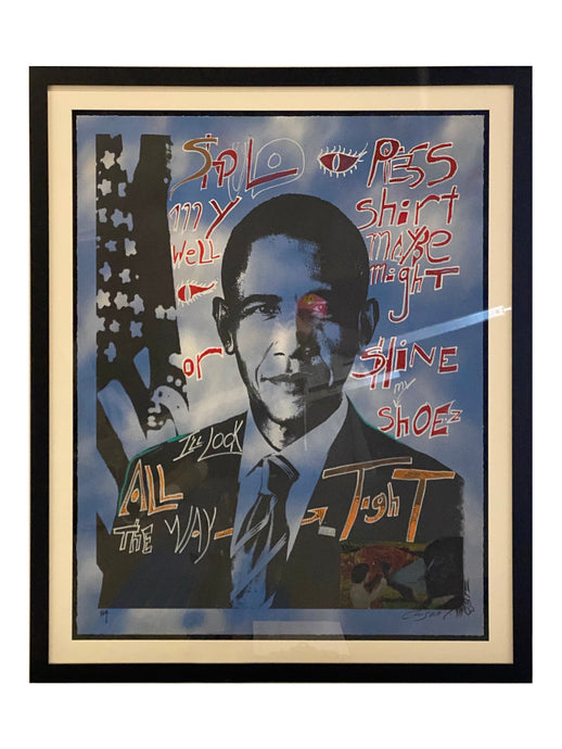 Obama Original Serigraph by Angelo Moore