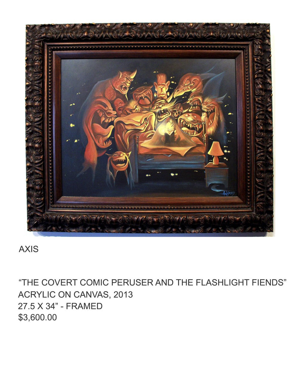 The covert comic peruser and the flashlight friends